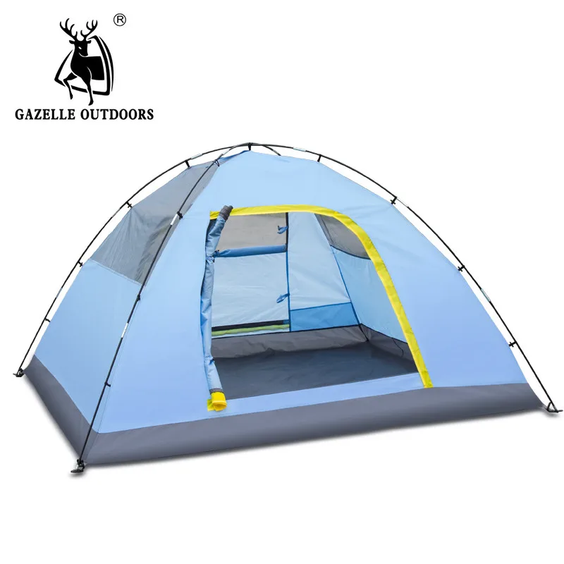 Camping Tent Automatic 3-4 Person Waterproof UV Resistant Quick-opening Multi-purposes Fishing Hiking Tent