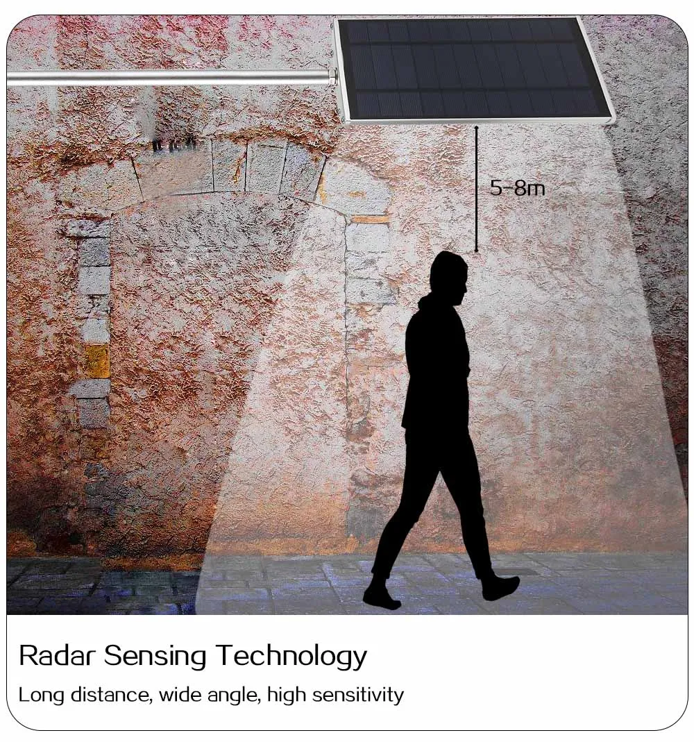 Солнечные 70 светодиодов уличный светильник с датчиком настенный светильник индукция человеческого тела Солнечный настенный светильник