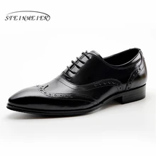 Mens formal shoes leather men dress oxford shoes for men dressing wedding business office shoes lace up male zapatos de hombre