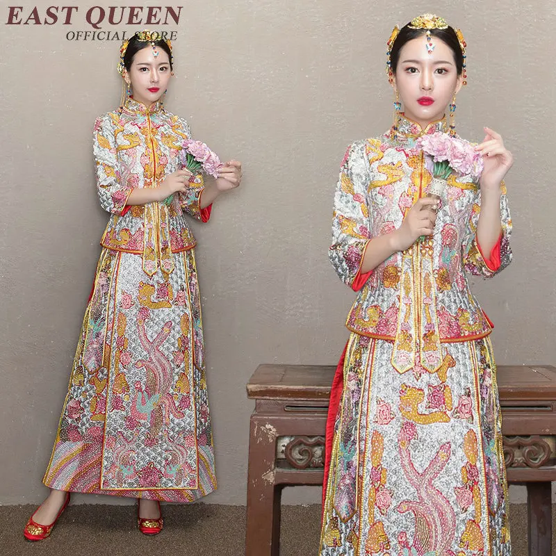 Cheongsam китайский стиль Женщины китайский Восточный платья женские современные qipao платье дамы Восточный стиль платья AA2259 Y