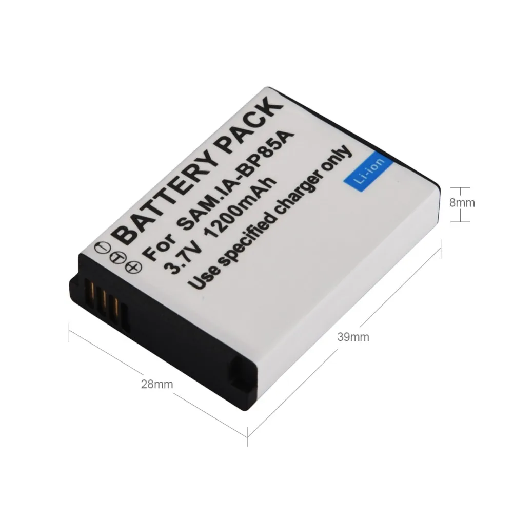 1200 mAh IA-BP85A BP85A Перезаряжаемые литий-ионный Камера Батарея для samsung ST200 PL210 WB210 SH100 Замена Цифровая Батарея