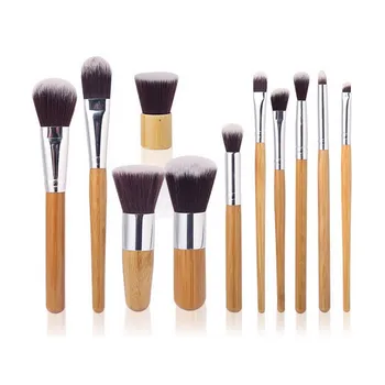 

2016 Hot Professional 11pcs Beauty Makeup Brushes Set Kit Premium Synthetic Kabuki Cosmetic Blending Blush Eyeshadow Con