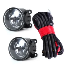 beler H11 12V Wiring Harness Sockets Wire Connector + 2 Fog Lights Lamp for Ford Focus Fiesta Honda CR-V Nissan Acura Suzuki