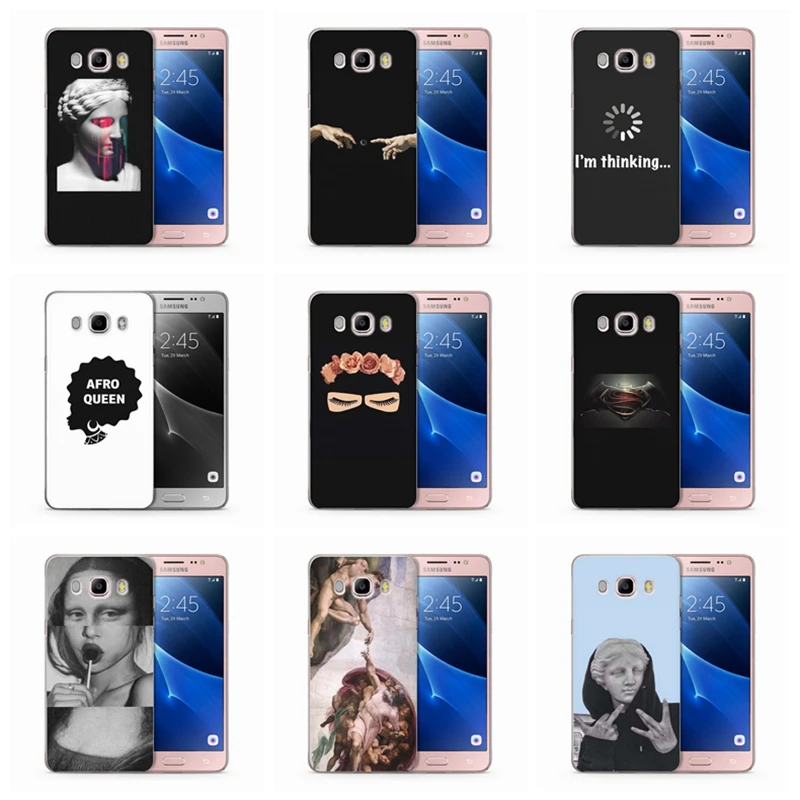 TPU чехол для Samsung Galaxy S7 edge S9 Plus A3 A5 2016 2017 prime J1 J2 J3 J5 J7 цветной мягкий с изображением
