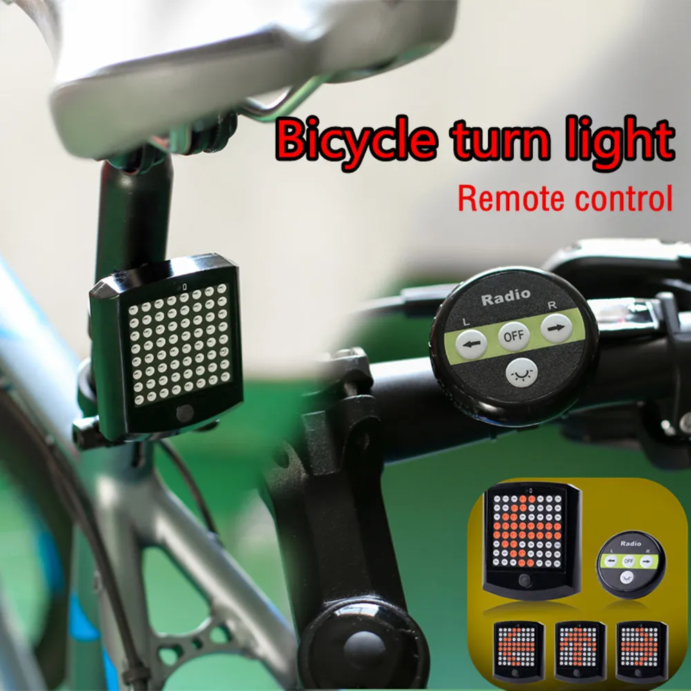 

New Wireless Remote Control LED Bike Rear Tail Light Turn Signal Taillight Safety Warning Bycicle Light Tail Lamp Waterproof 20