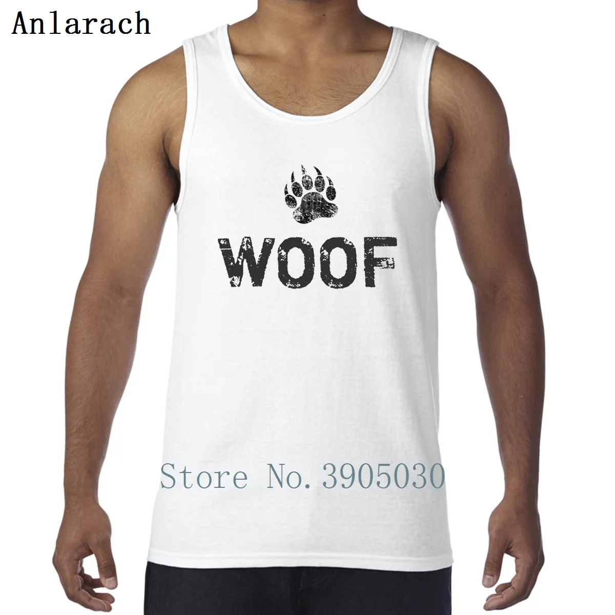 Gay Bear Pride Distressed Paw Woof жилет круглый вырез веселый принт Солнечный свет майка