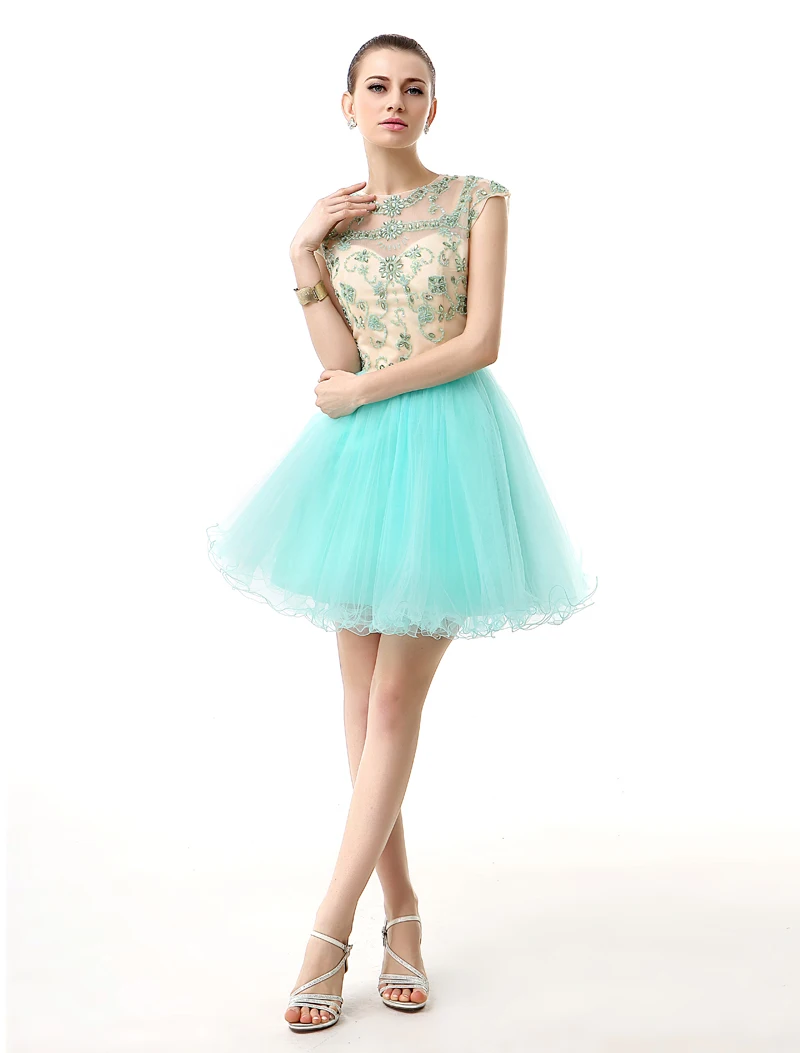 beading stones green homecoming dresses