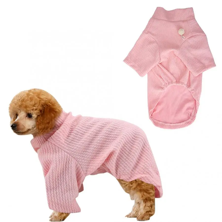 

Pink Color Pet Dog Clothes Elastic Two-Legged Pets Cats Shirt for Small Dogs Cute Dress Jumpsuit Wholesale