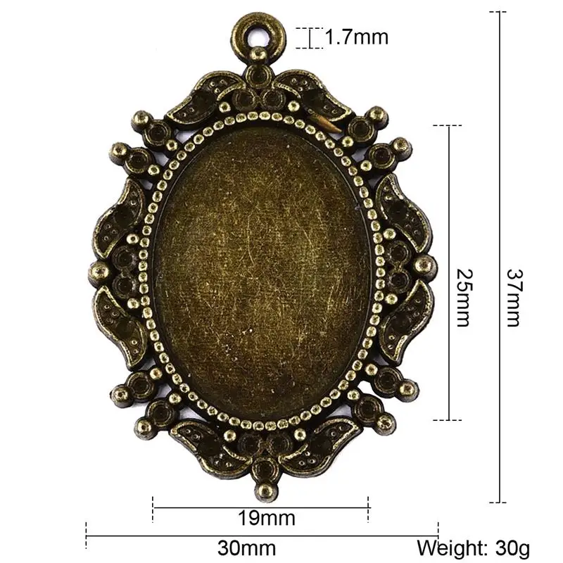 5 шт./лот Цинковый Сплав Кулон Кабошон Установка 10x14 мм плоское овальное гнездо для камня ожерелье под античную бронзу драгоценный камень база ювелирных изделий Компоненты - Цвет: No.26