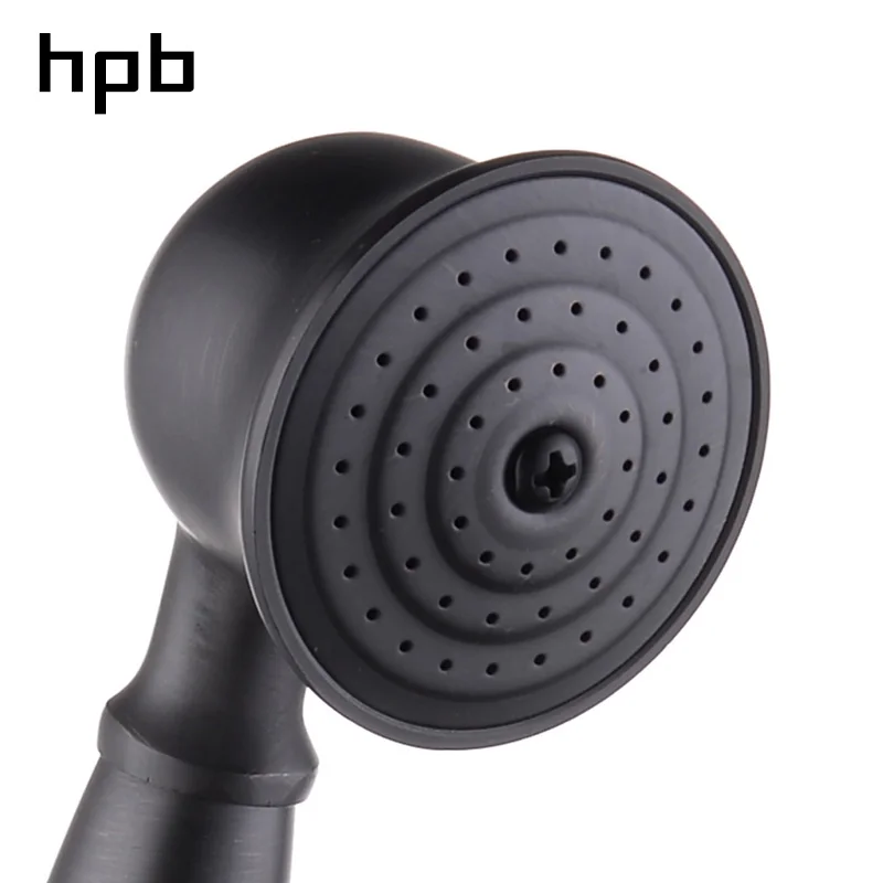 HPB Ванная комната латунь с функцией экономии воды под высоким давлением ручная душевая головка Мощный ручной душ со шлангом масло потертая бронзовая отделка H1101