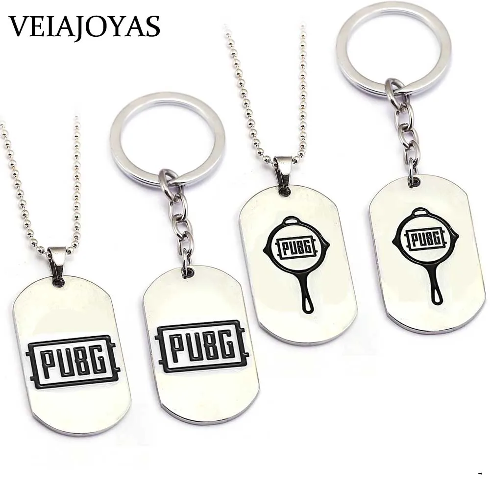 Игры Playerunknown боя ожерелье PUBG серебро Dog Tag подвеска колье для женщин мужчин