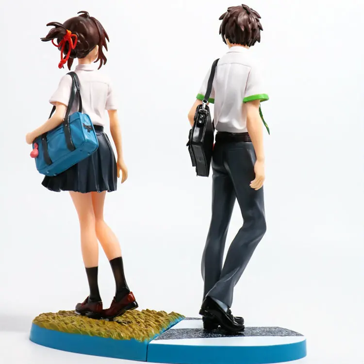 Японское аниме ваше имя ПВХ фигурка игрушки Tachibana Taki Miyamizu Mitsuha школьная форма