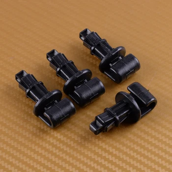 

DWCX 4pcs Plastic Car Black Sun Shade Hook Clip 83715-SHJ-A21ZA Fit for Honda Odyssey Sliding Door 2005 2006 2007 2008 2009 2010