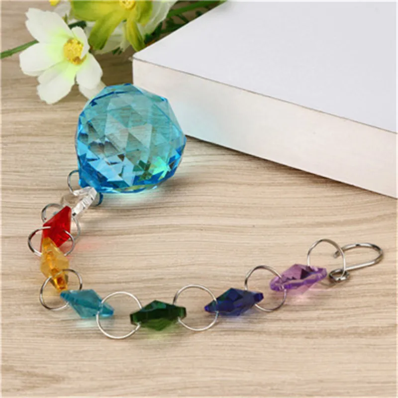 Crystal Ball Prisms Pendant Hanging DIY Bohemian Wedding Decor Gift Christmas Tree Ornaments Home Party | Дом и сад