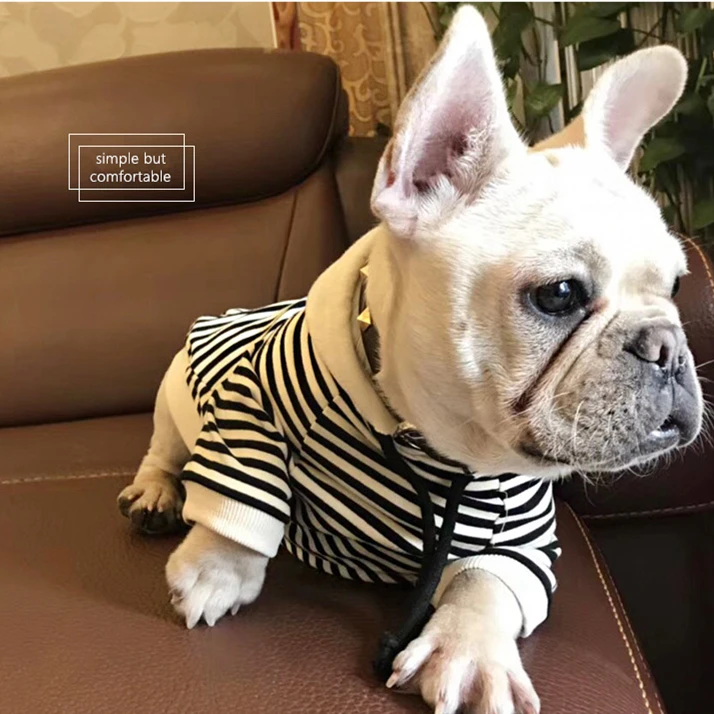 Толстовка для маленьких и средних собак демисезонная в полоску|dog hoodie|dog clothes