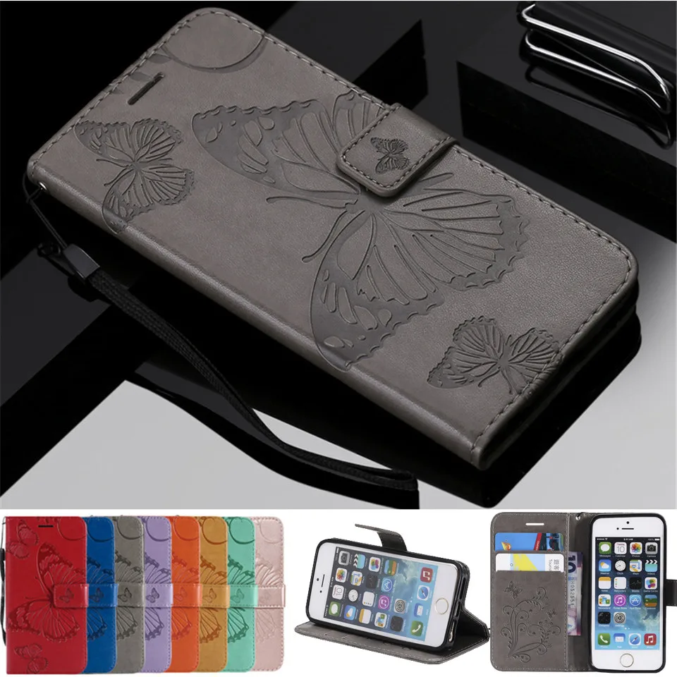 

For Funda iPhone 5s Case Luxury Wallet Case iPhone 5 Phone Case Luxury 3D Stand Flip Leather Cover For iPhone 5 5s SE Case coque
