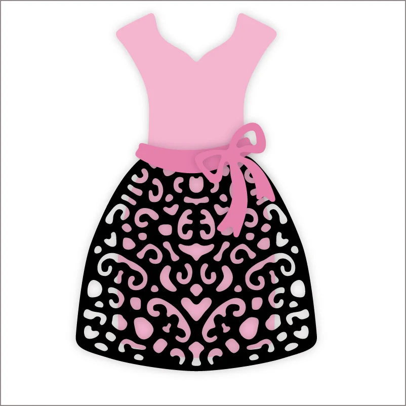 Girl/'s Dress Metal Cutting Dies Stencil Handcrafts Album Embossing Card Making