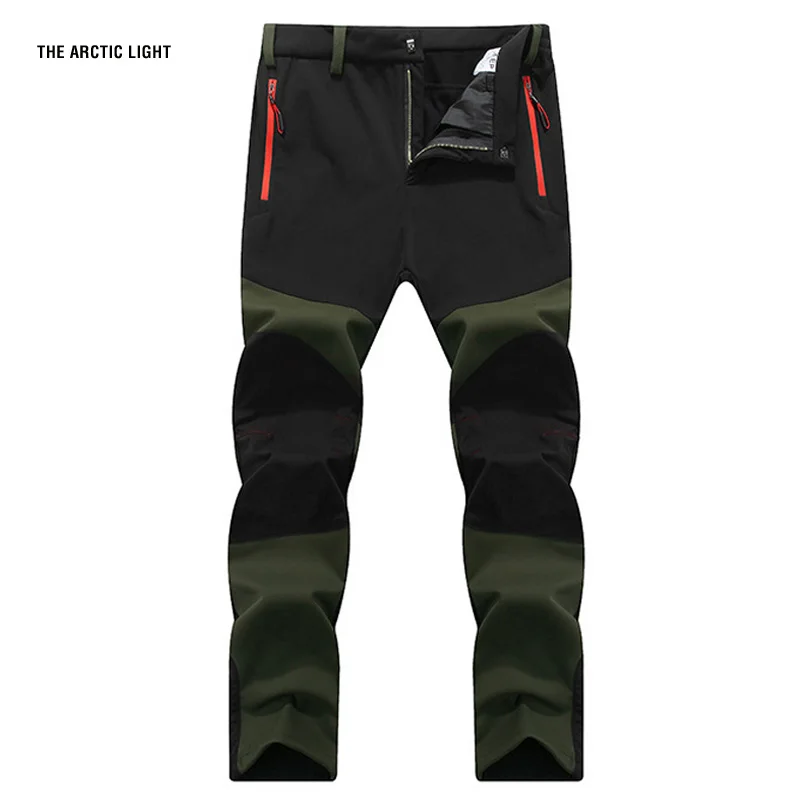 Caza escalada Camping senderismo Trekking pantalones Softshell otoño invierno a prueba de viento impermeable calor protección contra la radiación hombres Caza escalada Camping senderismo Trekking pantalones Softshell otoño invierno a prueba de viento impermeable calor protección contra la radiación hombres