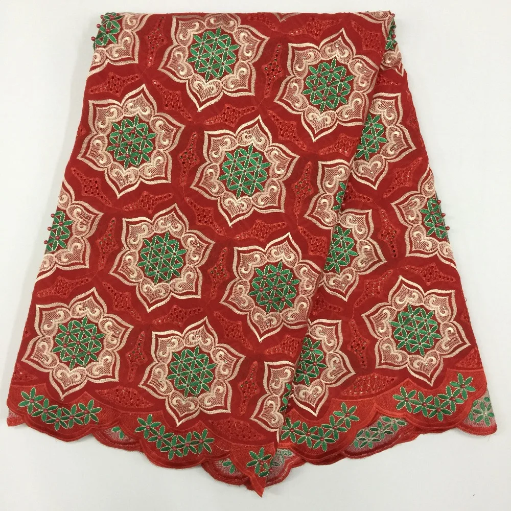 

African Dry Lace Fabrics High Quality For Women Cotton Dry Lace Fabric Swiss Voile With Stone Swiss Voile Lace 5 Yards