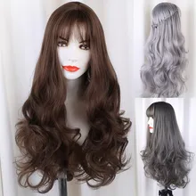Women Lady Fashion DIY Natural Wave Wigs for Women Middle Part Heat Resistant Cosplay Wig Peluca Perruque Gift Dropshipping Women Lady Fashion DIY Natural Wave Wigs for Women Middle Part Heat Resistant Cosplay Wig Peluca Perruque Gift Dropshipping