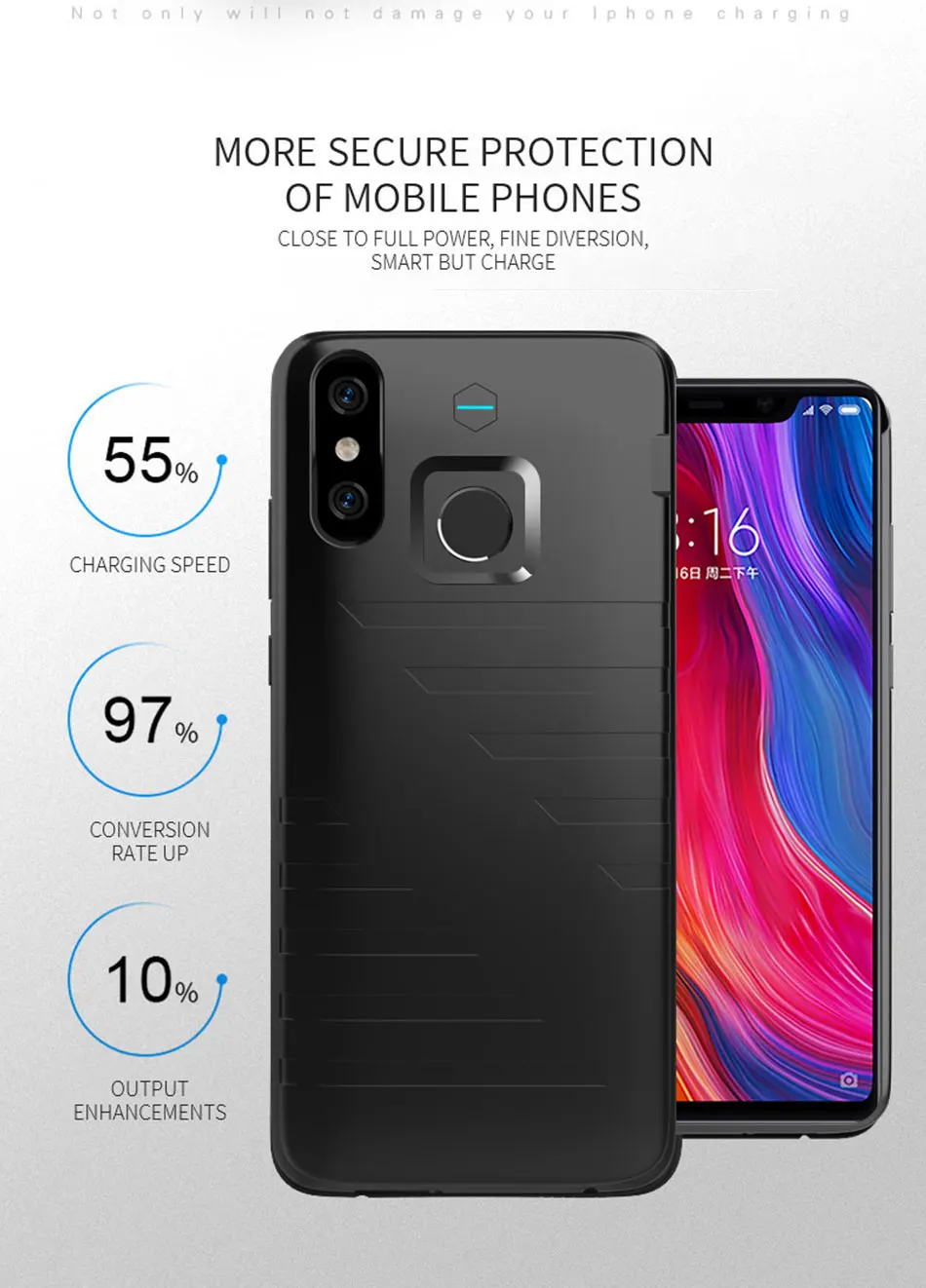 6800 мАч чехол для аккумулятора для Xiaomi Mi 8SE зарядный чехол для телефона внешний аккумулятор мягкий внешний аккумулятор чехол для зарядного устройства для Xiaomi Mi 8