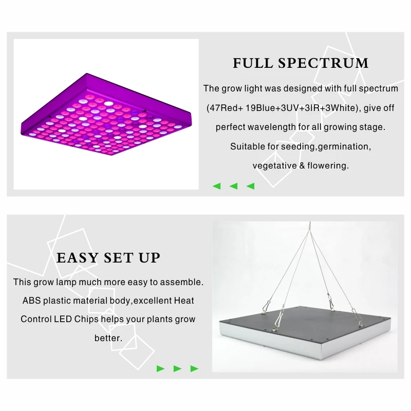  Growing Lamps LED Grow Light 25W 45W AC85-265V Full Spectrum Plant Lights Panel Lamp Phyto For Hydr - 33034332651