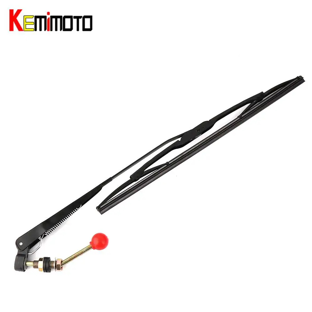 KEMiMOTO UTV Manual Hand Operated Windshield Wiper for Polaris Ranger