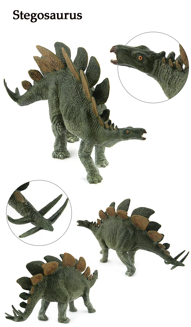 Динозавры юрского периода, модели, пластиковые экшн-фигурки животных, игрушки, карнотаурус стегозавр, Трицератопс, коллекция, подарок# E