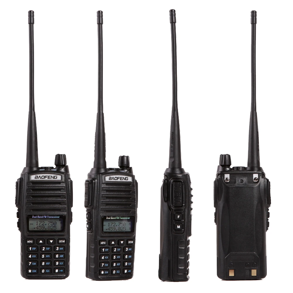 Baofeng UV 82 Walkie Talkie Handheld Dual Band VHF UHF 136 174MHz 400 520MHz With Double