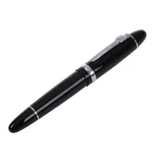 Jinhao 159 черный и серебристый М перо авторучка толстая для подарков украшения США