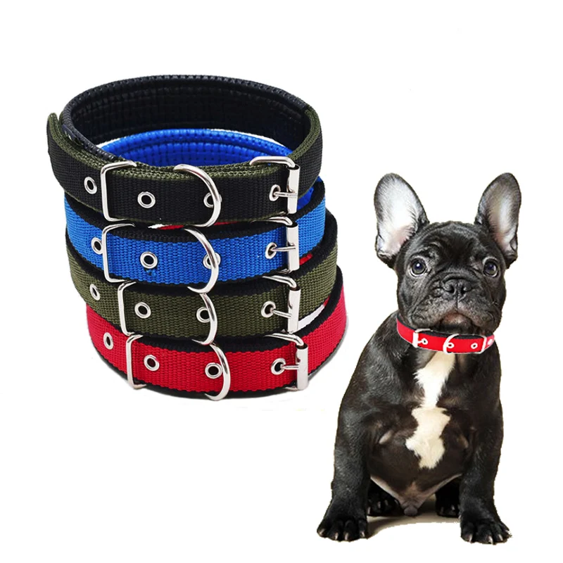 

Durable Dog Collar Adjustable Safety Nylon Collars Heavy Duty Nylon Anti-Escape Dog Collar for Small Medium Large Dogs