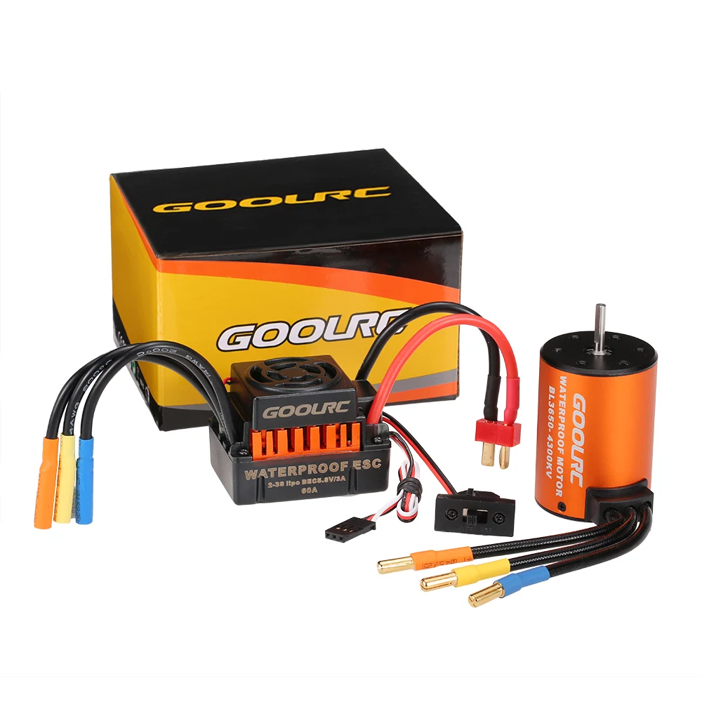 GoolRC Moteur 3650 3660 F540 3500KV 3100KV 3300KV 3800KV 3900KV 4300KV 4370KV Brushless Motor 45A 60A ESC for RC Car 110 Parts (2)