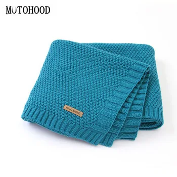 MOTOHOOD Kids Blanket Casual Baby Blankets Knitted Newborn Swaddle Wrap Soft Toddler Sofa Crib Quilt Baby Stroller Blanket knitted fishbone sofa wrap kids mermaid tail blanket