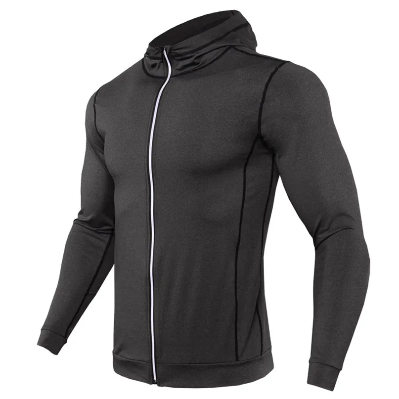 Men's quick-drying jacket tight breathable warm jacket autumn and winter running clothes fitness clothing long-sleeved sweater  (21)