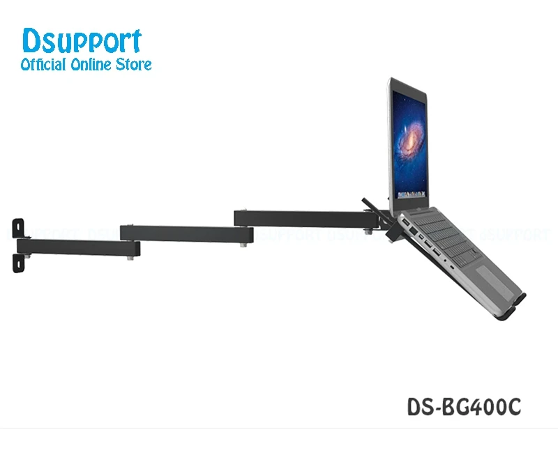 Suporte de parede dobrável para laptop de 17 a 27 polegadas, suporte ...