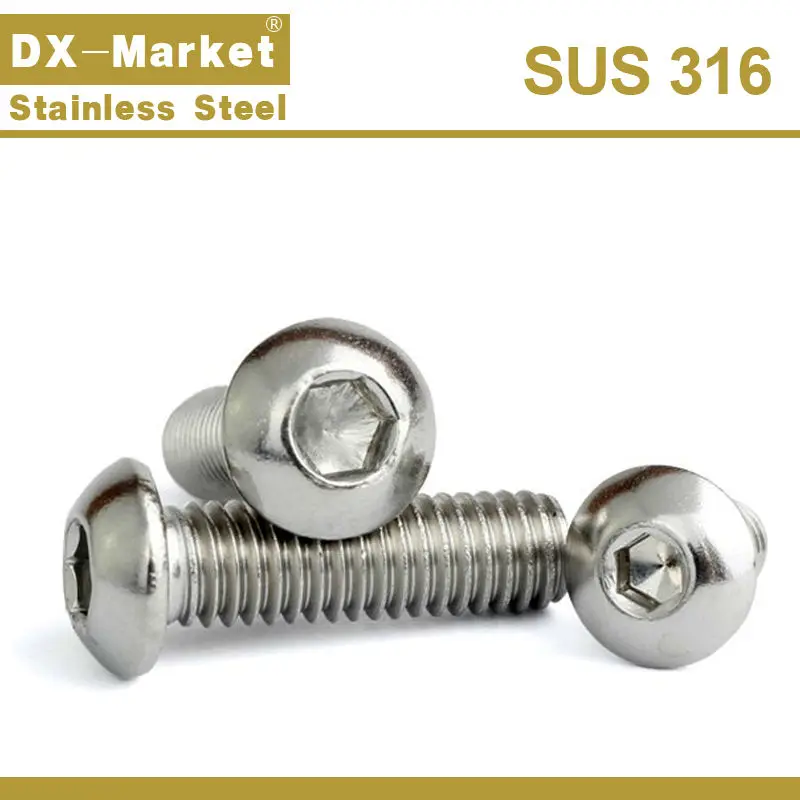 Buy m12 button head bolt ,ss316 Anti rust screw hex