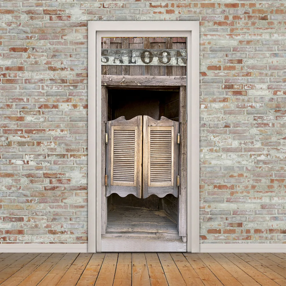 Платформа 9 3/4, наклейка на дверь, самоклеющиеся обои для дверей, сделай сам, искусство, домашний декор, Фреска, шкаф, обновленная наклейка 77x200 см