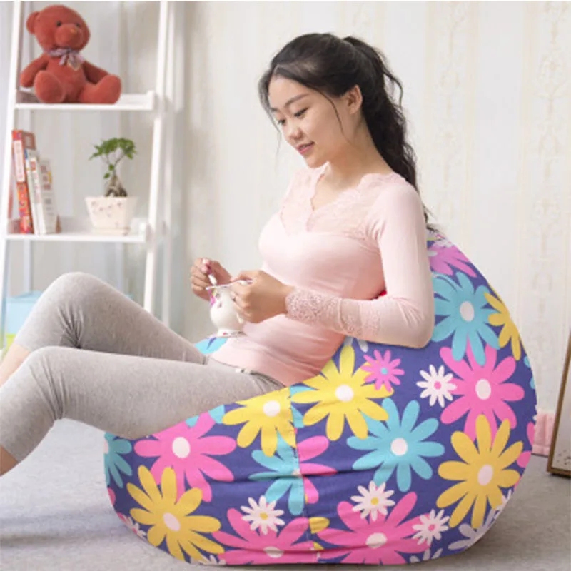 

Bean Bag Cover For Adult Lounger Chair Living Room Outdoor Pouf Puff Seat Home Furniture Sitzac Beanbag Cover Without Filliing