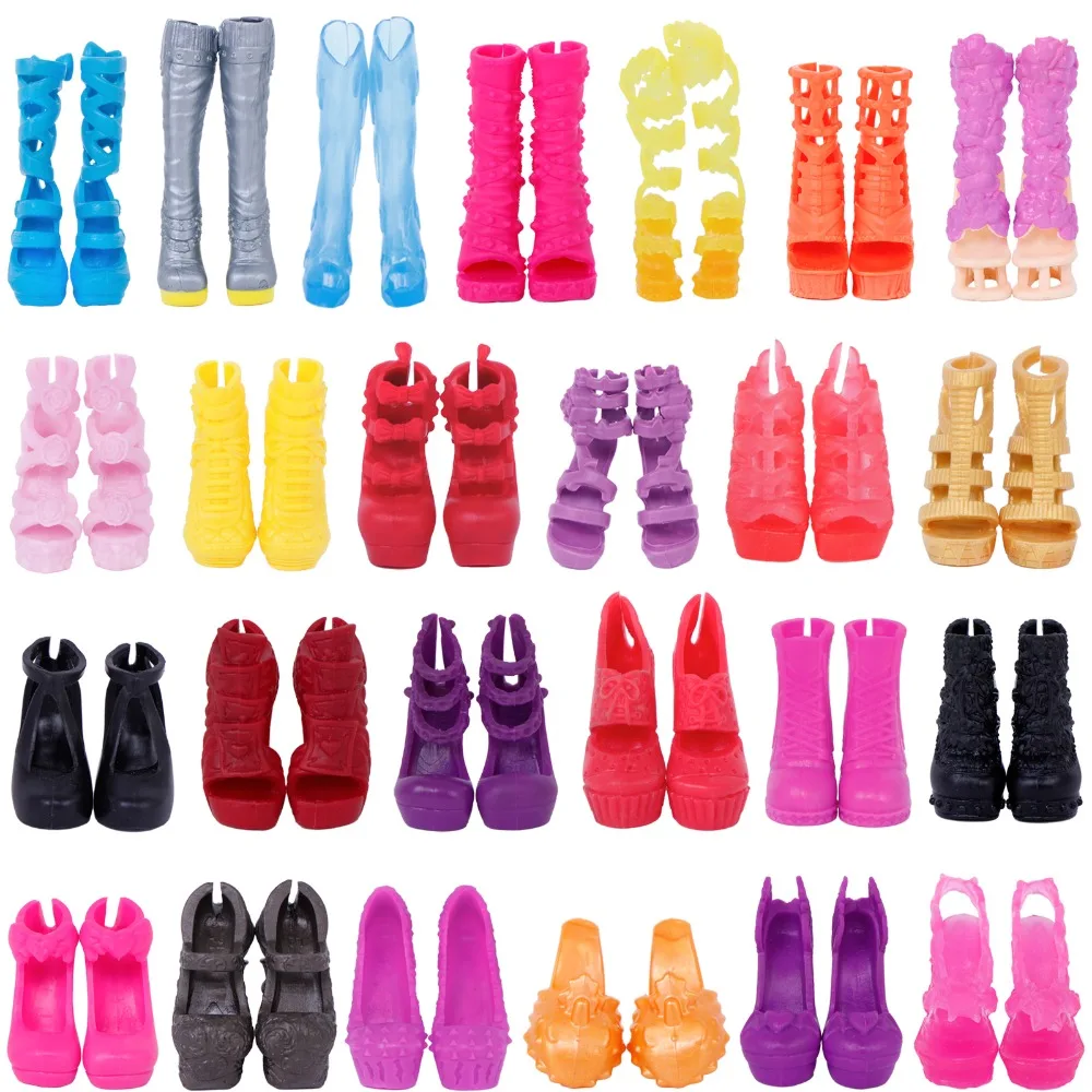 Buy 5 x Fashion Doll Shoes Mixed Style High Heel