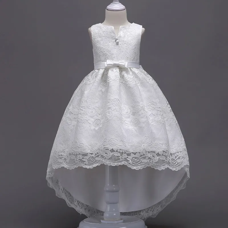 Элегантные платья для девочек от 4 до 15 лет, платье принцессы вечерние платья для выпускного вечера для девочек, праздничное платье для девочек, одежда, Vestidos - Цвет: White