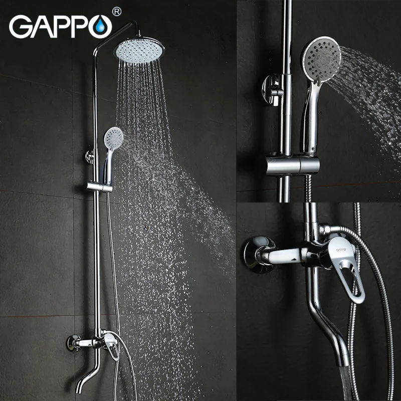 

GAPPO Shower Faucets bathroom shower faucet set mixer tap Bath Shower taps shower waterfall wall mixer torneira tap