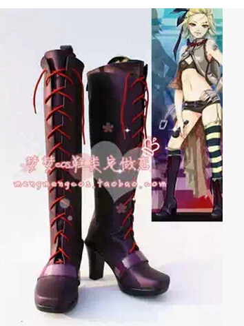 

Anime VOCALOID Type-H cosplay costume Rin band boots cosplay shoes