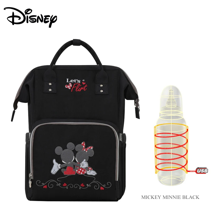 

Disney Upgraded version Thermal Insulation Bag High-capacity Baby Feeding Bottle Bags Diaper Bags Oxford USB Insulation Bags
