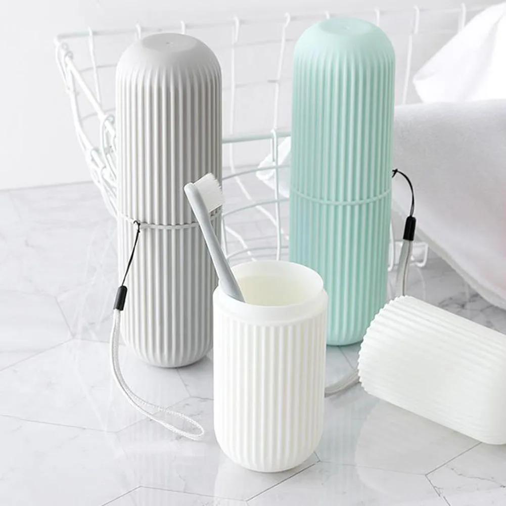 

Toothbrush Holder Germproof Plastic Home Bathroom Strip Gift Toothpaste Accessories Non-Slip Travelling Portable Case