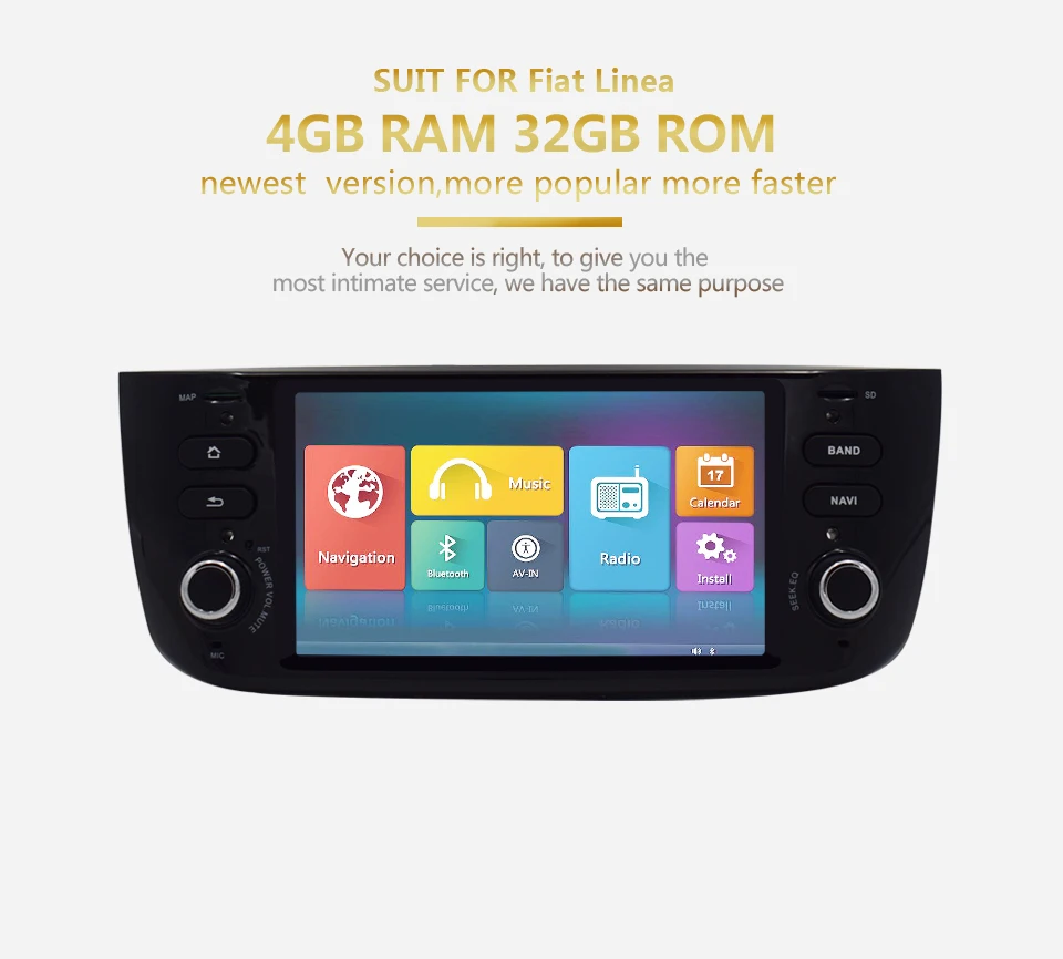 Top KiriNavi Auto Radio For FIAT Linea 6.0" HD Touch Display MP5 Android 6.0 Car Audio GPS Bluetooth Navigation Multimedia Players 3 Top KiriNavi Auto Radio For FIAT Linea 6.0" HD Touch Display MP5 Android 6.0 Car Audio GPS Bluetooth Navigation Multimedia Players 3