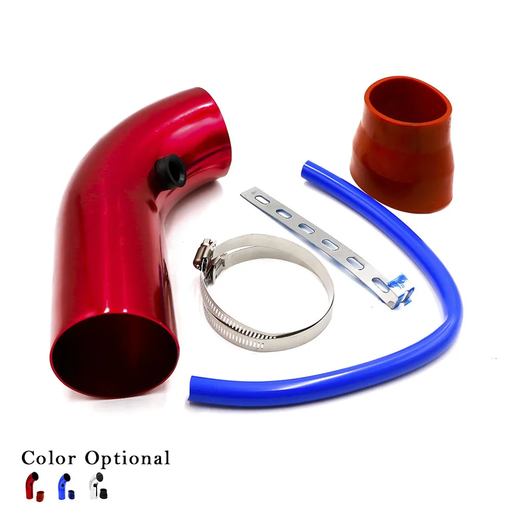 

Universal Aluminum Air Intake Pipe Pipes Air Intake System Duct Tube Kit Air filter 76mm 3inch TT100453