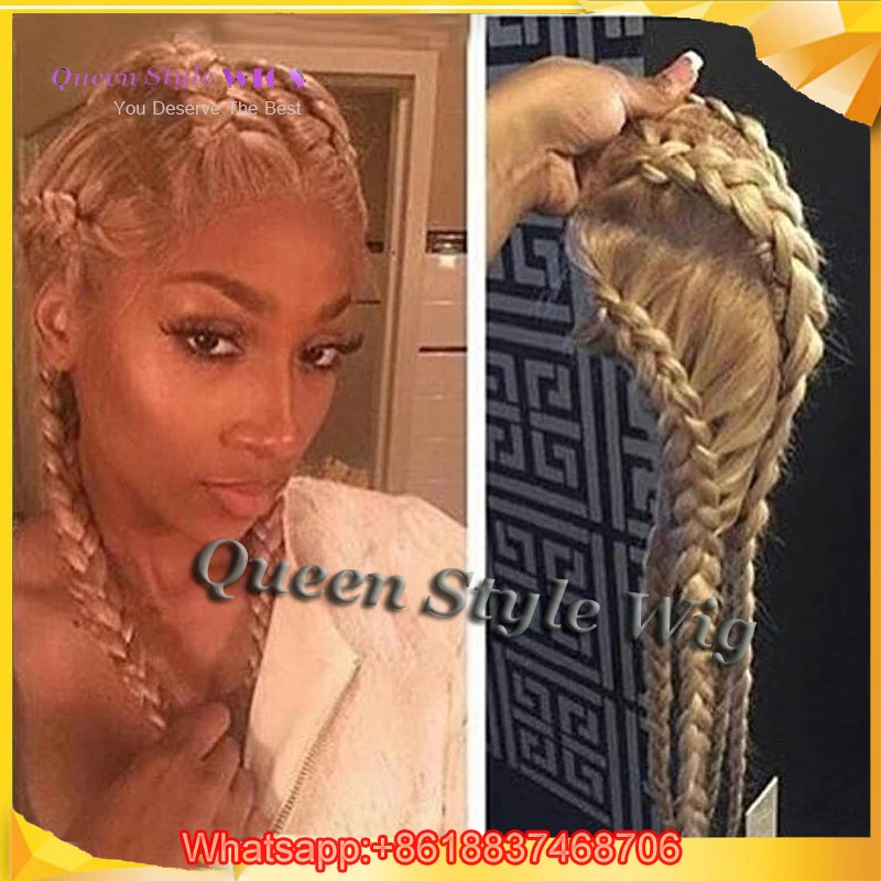 perruque blonde tresse