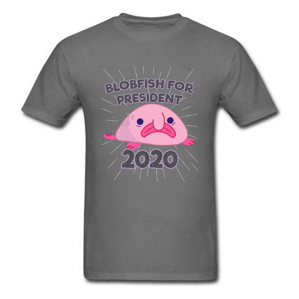 Cool Tops Shirt Latest Crew Neck Crazy Short Sleeve Cotton Fabric Men's T-shirts Comics T Shirts Wholesale Blobfish For President 2020 Funny Tshirt 1639 carbon