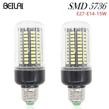 High Brightness SMD 5736 Lamparas LED Lamp E27 220V 15W Corn Luz E14 LED Bulbs 85-265V Lampada LED E27 Spotlight Christmas light