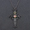 Freeshipping 1pc Vintage Gothic Cross Statement Necklace Triangle Pentagram Geometric Necklace Women jewellery Hip Hop Men Joyas ► Photo 3/6